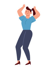 stag party happy woman