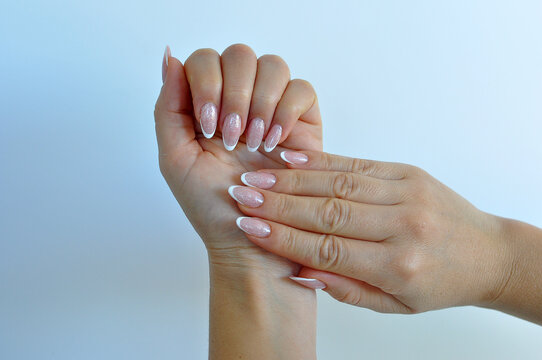 unhas lindas manicuro designer de vidro unhas femininas 