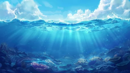 Foto op Plexiglas Ocean or sea undersea background © Mark