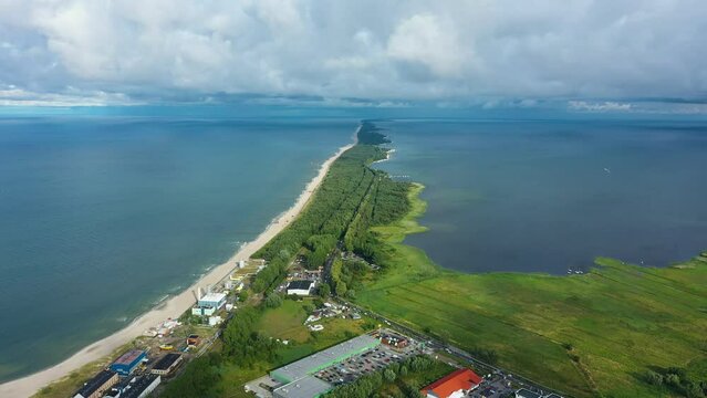 Hel Peninsula Wladyslawowo Polwysep Helski Aerial View Poland