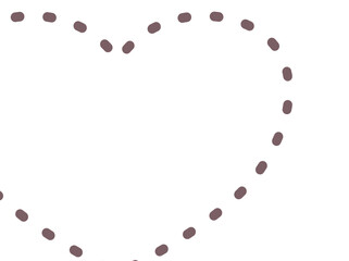 Heart dashed line