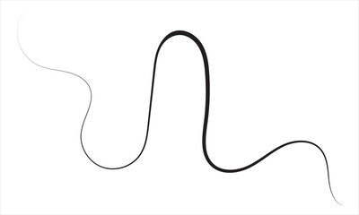 vintage Vector elegant line calligraphy divider and separator, swirl and corner decorative ornament. Floral line design element. Flourish curl element for invitation or vector illustration. EPS 10