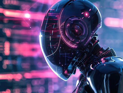 Futuristic sentinel in cyberspace, shielding personal information with glowing aura, dynamic angles.