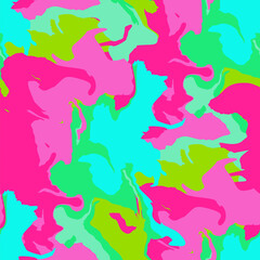 Seamless pattern with bright abstract spots. Vector