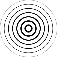 Circle line gradient. Geometric design element