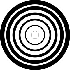 Circle line gradient. Geometric design element