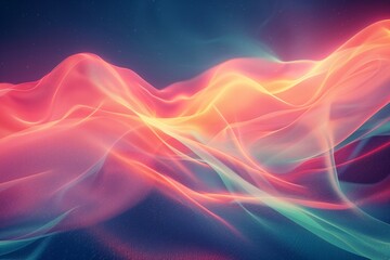 Obraz premium Abstract colorful light wave background