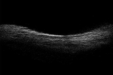 White texture on black background. Light pattern textured. Abstract grain noise. Water realistic effect. Illustration, EPS 10. - 781389974