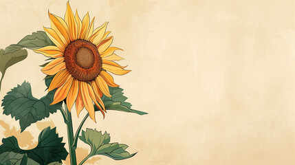 Simple sunflowers wallpaper