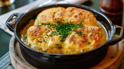 Food skillet casserole, a delicious recipe