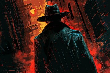On the mean streets of the city, a jaded private eye prowls the alleys and backstreets, searching for clues to unravel a web of deceit and deception