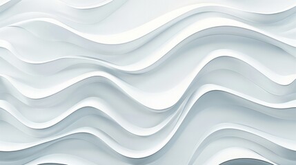 Obraz premium White seamless wave texture pattern. Wavy linen background. Interior wall decoration. interior wall panel pattern. white background of abstract waves.