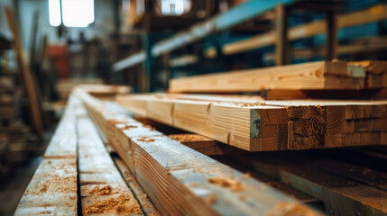 Production of building materials at the factory