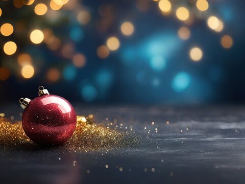 Abstract of christmas and bokeh light with glitter