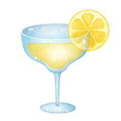 Illustration of Margarita, alcoholic beverage clipart
