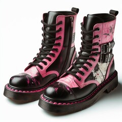 pair of boots cyberpank style