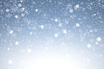 Realistic snowfall background