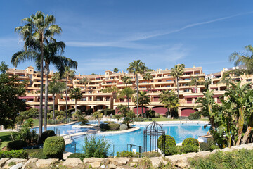 High quality apartments in Estepona on the Costa del Sol - obrazy, fototapety, plakaty