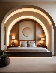 luxury hotel bedroom