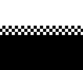 Two Tone Mod Ska 60s Retro Black And White Checked Background Pattern 
