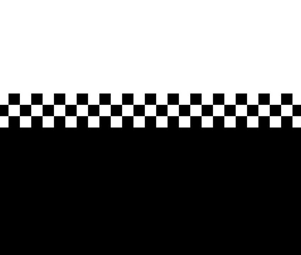 Two Tone Mod Ska 60s Retro Black And White Checked Background Pattern 