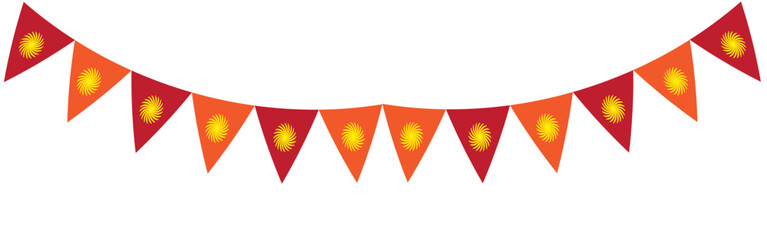 Cinco de Mayo paper flag banner for mexico holiday