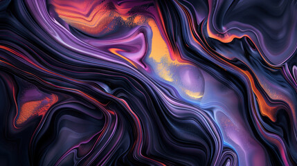Obraz premium Abstract purple orange background with waves as wallpaper illustration