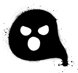 Spray paint ghost element vector