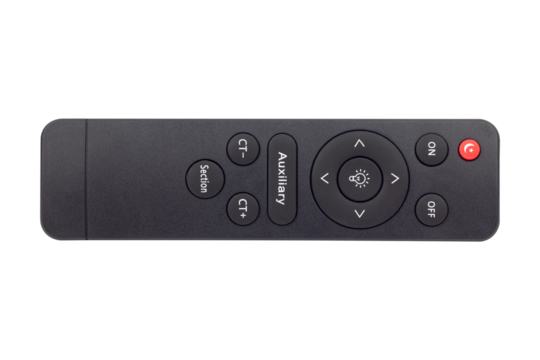 remote control for lamp isolated from background