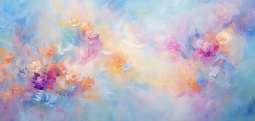 colorful cosmos field, wildflowers beautiful dreamlike scenery oil painting style spring flower blossoming artful illustration background, fantasy whimsical atmosphere, Generative Ai