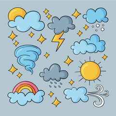 Hand drawn weather effects