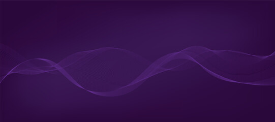 Abstract vector gradient background with waves	
