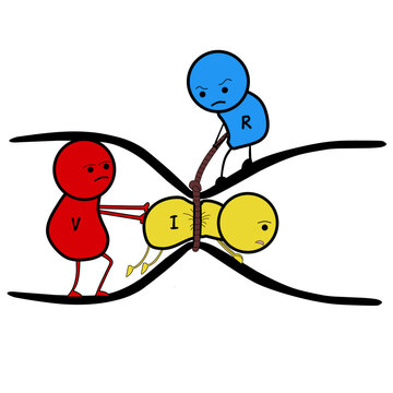 Ohm's law vector illustration with interesting explanation