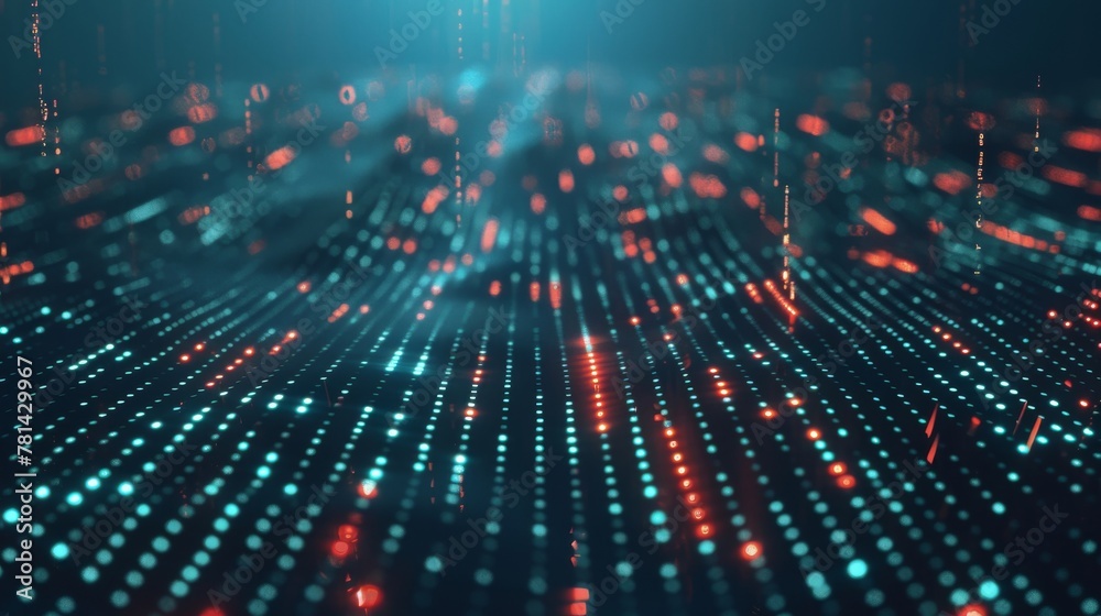 Poster Binary abstract background