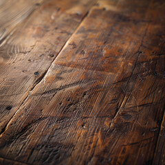 Rustic textured wooden floorboards in warm brown, interior design and craftsmanship