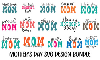 mothers day svg and t shirt design bundle