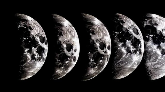 Celestial Dance: Phases of the Moon