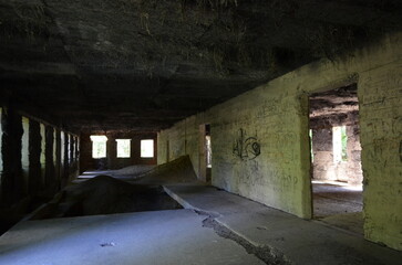 Podziemne Miasto Os&oacute;wka, zabudowania zewnętrzne, kompleks Riese, Sierpnica, Polska