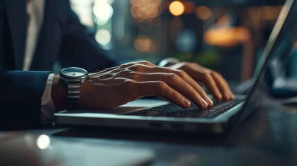 A Professional Working Late