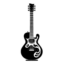 Naklejka premium Bass Guitar Svg, Guitar png, Guitar Silhouette, Guitar Shape SVG, Guitar SVG, Guitarist PNG, Guitarist Vector, Guitar Player Vector, Music Svg, Guitarist SVG, Musician SVG, Guitarist Clipart, Music No