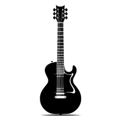 Naklejka premium Bass Guitar Svg, Guitar png, Guitar Silhouette, Guitar Shape SVG, Guitar SVG, Guitarist PNG, Guitarist Vector, Guitar Player Vector, Music Svg, Guitarist SVG, Musician SVG, Guitarist Clipart, Music No