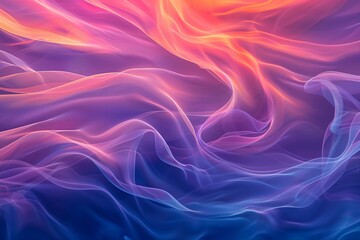 Obraz premium A vibrant abstract background with a mix of orange, blue, and purple colors creating a unique texture for a stunning web banner or poster design.