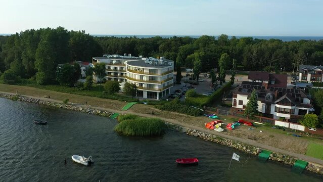Beautiful Landscape Chalupy Piekny Krajobraz Aerial View Poland
