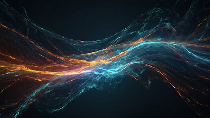 Premium quality Generative AI illustration, fantasy digital art digital database cyber technology in closeup