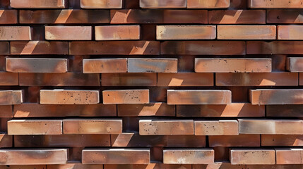 A brick wall with a brick pattern