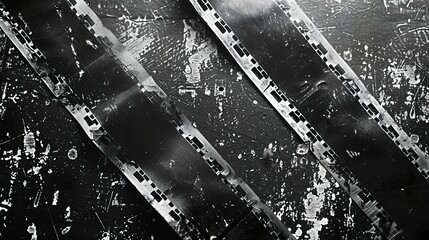 noisy film grain intermission texture - obrazy, fototapety, plakaty
