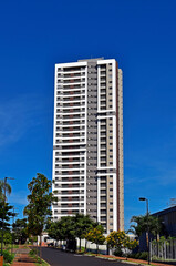 Residential building facade in Ribeirao Preto, Sao Paulo, Brazil