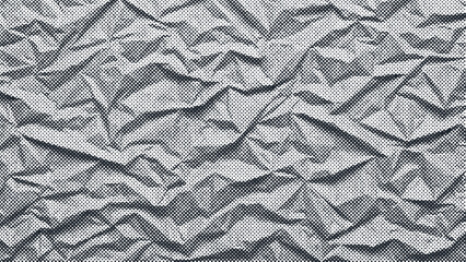 Crumpled paper background. Abstract halftone background. vector illustration