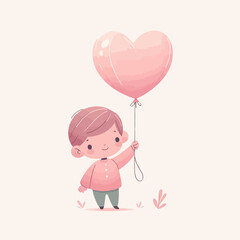 child with balloons