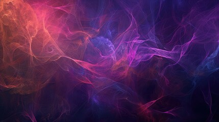Colorful pink, blue and purple smoke on a black background,Color vapor. Smoke texture. Galaxy nebula energy. Neon pink blue glowing mist cloud on dark black free space abstract background.
